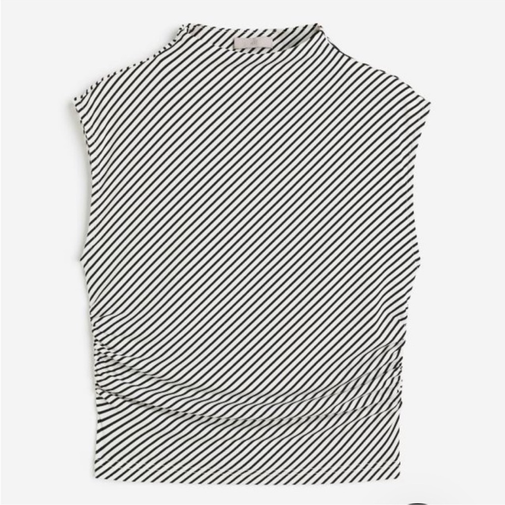 H&M Mock-neck Striped Tank
